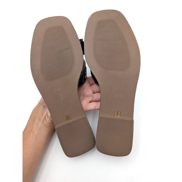 Steven New York Harlien Slide Sandal Open Toe Women's Black Size US6M EU36.5 - Picture 7 of 11